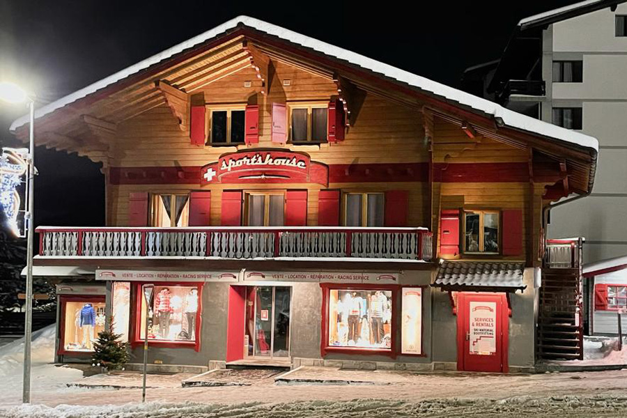 sports ski-shop in Villars